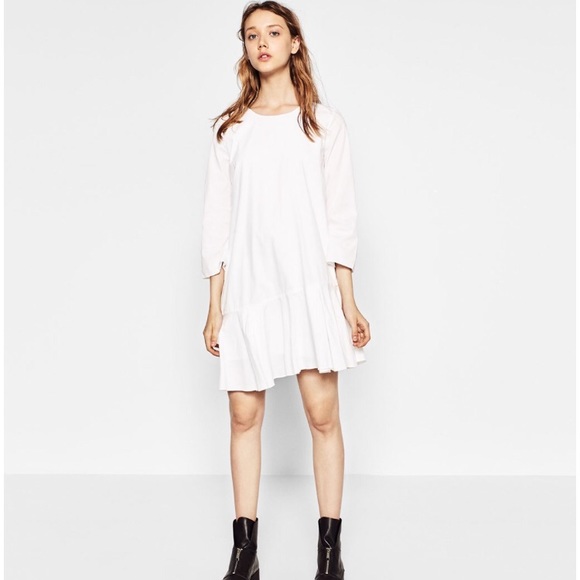 zara drop waist dress